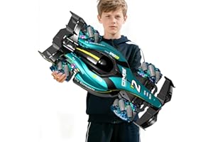 4DRC Y2 Ferngesteuertes Auto ab 6 7 8 9 10 Jahre,2.4 GHz 1:16 RC Auto Spielzeug mit LED Licht & 360°Drehung & Sprühfunktion, Weihnachten Geburtstags Geschenke Junge Kinder Spiele Indoor Outdoor