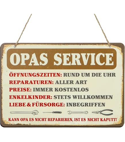Dekolando Schiefertafel 'Pension Oma & Opa' – Personalisiertes Geschenk Für Großeltern