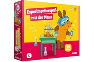FRANZIS 67232 - Experimentierspaß mit der Maus - Experimentierkasten mit 19 spannenden wissenschaftlichen Versuchen für Kinder ab 7 Jahren, inkl. 44-seitigem Handbuch mit Anleitungen und Zubehör