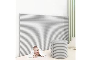 MUMUXIAO Acolchado de pared anticolisión de 200 x 20 cm, paneles de pared acolchados aislados, autoadhesivos, protección de cabecero para dormitorio y guardería (gris)