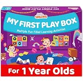 Smartivity 5in1 Montessori Play Box for Kids 1+ Years | 5 Educational Activities Build Motor, Shape & Matching Skills | Brain