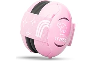 Schallwerk ® Mini+ Cuffie Antirumore Bambini - Protezione dell'udito per Bambini e Neonati - Cuffie Neonato Antirumore, Neonato, Bambino, Aereo, Rumore