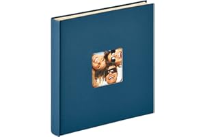 walther design Fotoalbum blau 33 x 34 cm Selbstklebealbummit Cover-Ausstanzung, Fun SK-110-L