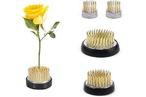 AMONENZ 4 Pièces Cuivre Ikebana Hérisson, 3 Tailles D23*2+D34+D46 Support pour Arrangement Floral Rond, Fleur Grenouille, Outil de Composition Florale, pour Maison, Jardin, Hôtel