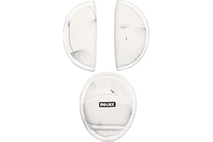 Dooky Coprisedili universali per ovetto, passeggino e seggiolino auto, motivo: Dandelion, per cinture a 3 e 5 punti, fascia di età 0+, colore bianco