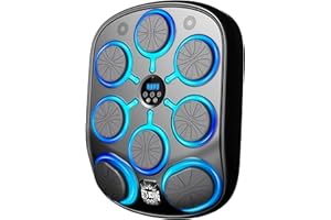 AONESY Music Boxing Machine, Smart Bluetooth Boxing Machine with Boxing Gloves, RGB Wall Mounted Training Equipment for Adults & Kids, Perfect for Home, Office & Gym Workouts