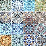 Temática Azulejos (Tiles) Servilletas (2 Juegos / 40 uds) 3 capas 33x33 cm Muestra Verano Azulejos (Azulejos)