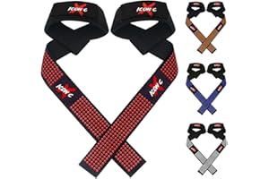 Iconicx Cinghie Palestra Allenamento della Forza per Uomo e Donna Polsiere Cinghie Sollevamento Pesi Supporto Polso Cinghie per Powerlifting Bodybuilding, Fasce per Stacchi da Terra