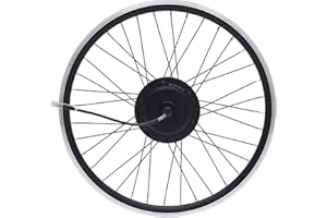 BATHRENA Elektrofahrrad Umbausatz|24 Zoll 36V 500W E-Bike Conversion Kit, Umbau Motor Kit E-Bike Radfahren Nabe Umwandlung Dual Mode Controller|30-35KM/H