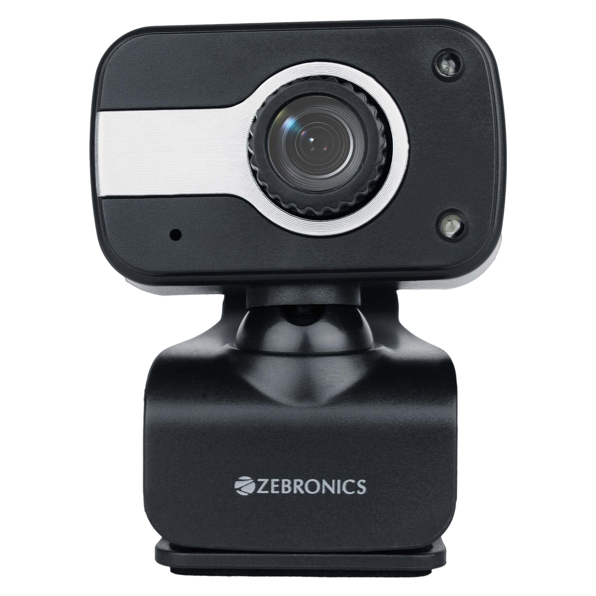 Zebronics Zeb-Crystal Clear Web Camera with 3P Lens,Built-in Microphone,Auto White Balance,Night Vision and Manual Switch for