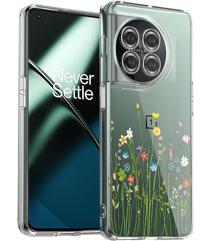 Transparente Handyhülle Für OnePlus 7 – Mit Blumen-Gemälde-Muster, Stoßfest & Ultradünn