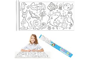 BOOAEE Rotolo di Carta da Disegno per Bambini, Rotolo di Carta da Disegno Per Bambini, Rotolo da Disegno Tagliabile per Bambini, Migliora L'abilità Pratica dei Bambini, Stimola L'immaginazione dei Bambini