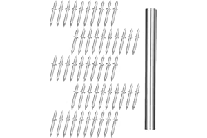 Alnicov 50 szt. bezszwowe gwoździe bezszwowe podwójna głowica przypodłogowa gwoździe z podwójną głowicą gwoździe przypodłogowe narzędzie