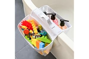 ODIWEN Organizadores de Juguetes y Baño, Bolsa Red Organizadora Baño Juguete con 2 Compartimentos