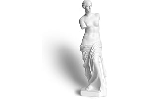 Garwor Venus De Milo Afrodite från Milos grekisk mytologi gudinna av kärlek och skönhet 30 cm hartsstaty skulptur statyett konstdekor, Venus De Milo byst