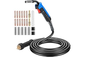 BOSYTRO Torche à Souder MIG/MAG MB15AK 4M avec 22 Pièces accessoires de soudage, Connexions en Cuivre Pur et Poignée Ergonomique, pour le Soudage au CO² en Atelier et Industrie