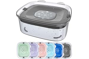 Gamelle d'eau Heouvo anti-déversement, grande recharge réduite, anti-éclaboussures, distributeur de désordre, anti-goutte, bol d'eau à boire lent