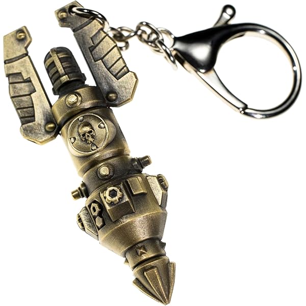 Starforged Warhammer 40000 Thunderhammer & Thunderhead Schlüsselanhänger Space Marines Astartes WH40 Schmuck, Bronze, Einheitsgröße