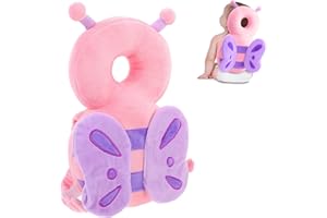 starfa lab Baby Head Protector Backpack, Toddler Walking Head Protectoion Pillow Safety Pads Adjustable Size Elasticated Carrier Wear Cushion (Pink)