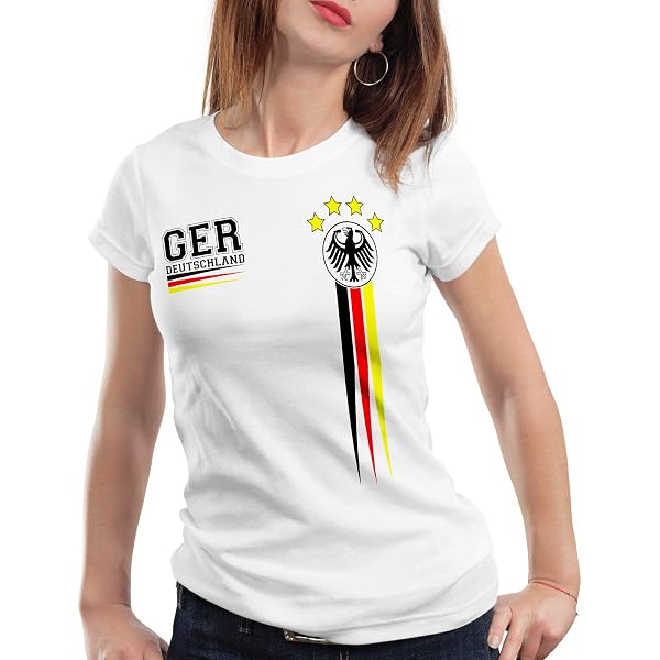 Style3 T-shirt Allemagne Pour Homme Coupe D'Europe De Football Euro 2024, Noir , 4XL