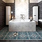 8 Pezzi 25x25 cm - PP00013 Decorazione Adesiva in PVC per Pavimenti su Materiale calpestabile - Stickers Design - Lione