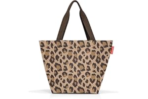 reisenthel shopper M in Leo Macchiato – Geräumige Shopping Bag und edle Handtasche in einem – Aus wasserabweisendem Material