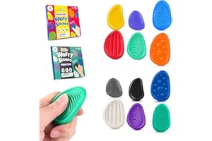 Generic 12 Pcs Fidget Toys Sensory Stone, Multicolor, 1 cm, Stress Relief, Anxiety, Autism, Focus, Sensory, Kids, Teens