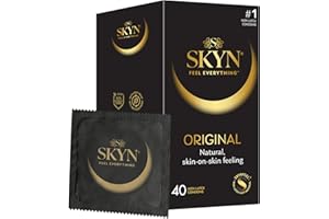‎SKYN SKYN Original Kondome ultra-weich, latexfrei, 40 Stück, altes Modell, Black, 40 Unità (Confezione da 1)
