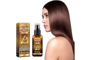 AEBDGDD Biotin Haarwuchs Spray, Premium Rosmarinöl, Biotin Haarwachstumsserum, Haarwuchs Spray Serumlotion, Kopfhaut zur Anregung, natürlich ohne Zusätze, Verdickendes Nachwachsen (1PC)