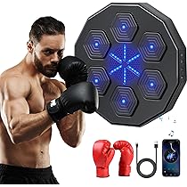 Macchina Da Boxe Musicale Con Bluetooth - 9 Modalità, Montaggio A Parete, Con Guantoni, Per Adulti E Bambini - Foto 2