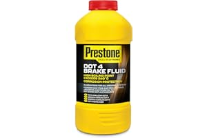 Prestone Brake Fluid - DOT 4, Maximum Performance & Protection, Ideal For DOT 3/4 Vehicles, ABS Compatible, 355ml