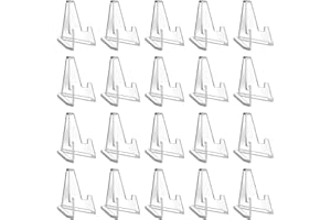 QOTSTEOS Acryl-Münzständer, transparentes Acryl, rutschfester Münzständer, kleiner Halter für CDs, Bücherregal, Taschenuhren, Kapseln, Handwerk (Größe: 20 Stück)