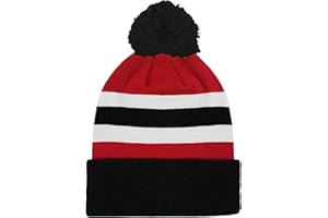 Fan Originals Beanie Bobble Hat Man United Colours Red White Black