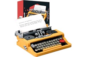 Jlobnyiun Kit de Machine à Écrire Rétro Classique pour Adultes - Modèle de Jouet