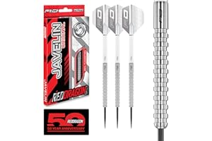 ‎RED DRAGON RED DRAGON Darts - Javelin Original Tungsten Darts | Profi Steeldarts mit Metallspitze, Flights & Shafts | Erhältlich in 20g, 22g, 24g, 26g | Präzise, langlebig & perfekt ausbalanciert.