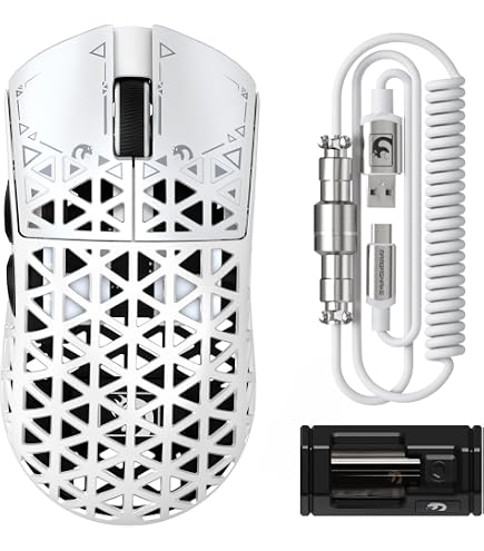 Mouse Gaming MAMBASNAKE M2 In Fibra Di Carbonio – 41g, 40000 DPI, Sensore PAW3395PRO, Tri-mode