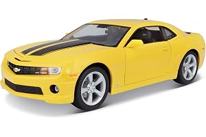 Maisto Chevrolet Camaro SS '10: Modellbil med fjädring, skala 1:18, rörliga dörrar och motorhuv, färdig modell, styrbar, 24 c