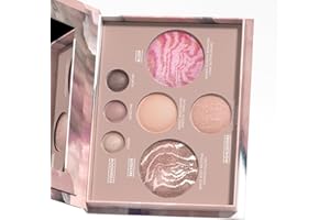 MAGGIDEA All-in-one Baked Palette Makeup Set, Cosmetic Make Up Baked Starter Kit, Blush, Bronzer, Highlighter & Eyeshadow Palette, Smooth Blend, Long-lasting Glow, Ideal Makeup Kit Gift for Women and Girls