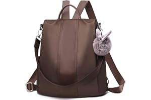 Charmore Damski plecak damski wodoodporny nylon torby szkolne antykradzieżowy plecak na co dzień torby na ramię