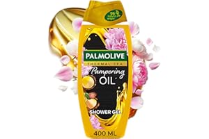 Palmolive Thermal Spa Pampering Oil Shower Gel 400ml - with macadamia oil - 95% natural origin ingredients♦ - 98% biodegradable formula - 100% natural essential oil - 30% recycled plastic bottle