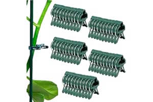 YOUNLEN 50 Pezzi Clip per Piante per Piante rampicanti, Clip per Piante, Morsetti per Piante Rampicanti, Clip di Supporto, per pomodori, Rose, cetrioli e Altre Piante rampicanti (50 Grandi)