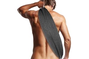 CHIREST Back Scrubber for Womens Mens,Exfoliating Back Scrubber with Handles two sides for Body Shower Deep Cleans Skin Massages Invigorating Blood Circulation