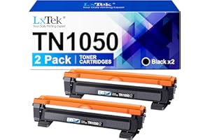 LxTek Compatible Cartouche de Toner Remplacement pour Brother TN1050 TN-1050 pour HL-1110 DCP-1510 DCP-1610W MFC-1910W HL-1112 HL-1210W HL-1212W DCP-1512 DCP-1612W MFC-1810 (Noir, 2-Pack)