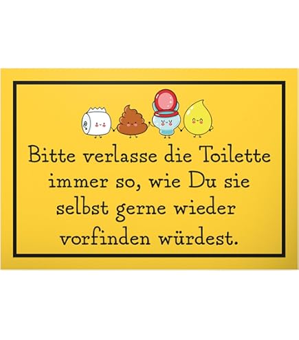 DankeDir! Plaque En Plastique - Plaque De Toilette Amusante