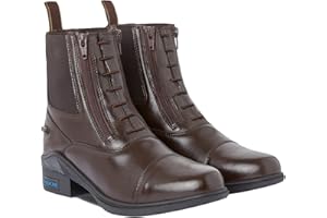 HORZE Kingston Jodphur Bottines d'équitation pour femme avec double fermeture éclair