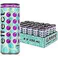 effect Energy Drink | Caffeinated Soft Drink with Vitamin B | Fruity & Fresh | GRAPE MINT Flavour | 250 ml x 4 Cans
