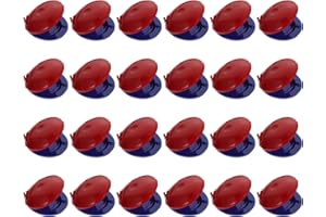 Milisten 24pcs Nacchere di plastica Nacchere musicali strumento musicale di plastica strumento ritmo giocattoli per bambini blu rosso