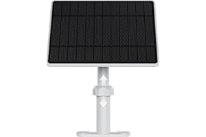 DEHKATA 6W Solarmodule kompatibel mit Spotlight Cam Plus/Pro und Stick Up Cam Akku Mit Verlängerungshalterung, 3m Ladekabel IP65-Solarpanel