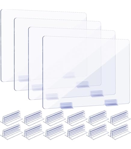 Sneeze Guard Clamp Bracket 4 Pcs Shield Base For Countertops, Heavy Duty Aluminum Partition Stand For Clear Acrylic Desktop Reception, C-Clamps - Canada