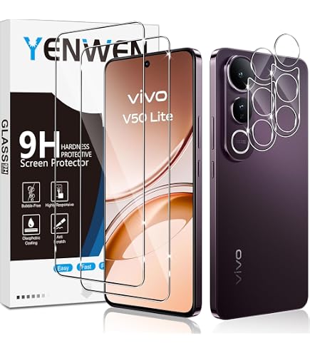 Pellicola Vetro Temperato Per Vivo Y19S [2+2] - HD 9H Anti Graffio + Protezione Fotocamera